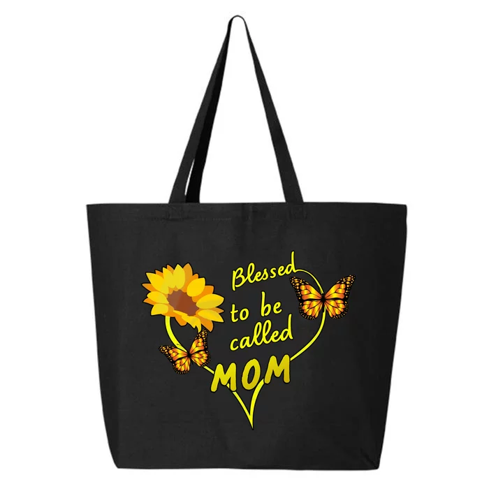 Blessed To Be Mom Butterfly Sun Floral 25L Jumbo Tote