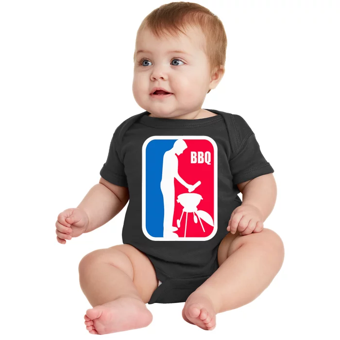 Bbq League Funny Barbecue Cookout Grill Baby Bodysuit