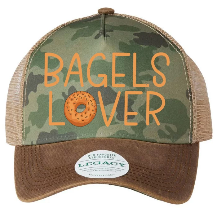 Bagels Lover Funny Bagel Cute Gift Legacy Tie Dye Trucker Hat