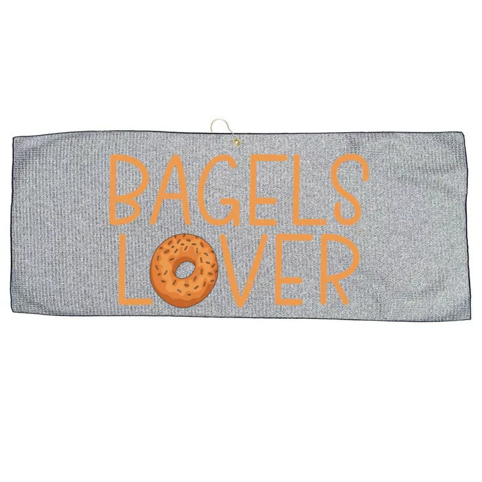 Bagels Lover Funny Bagel Cute Gift Large Microfiber Waffle Golf Towel