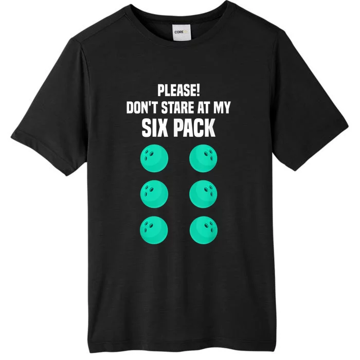 Bowling Lover Funny Six Pack Quote Joke Bowling Ball ChromaSoft Performance T-Shirt