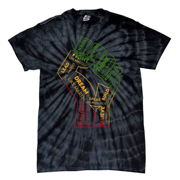 Be Like Famous Black People Black History Juneteenth 1865 Tie-Dye T-Shirt