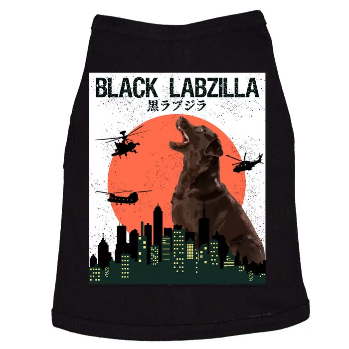 Black Labzilla Funny Labrador Retriever Dog Doggie Tank