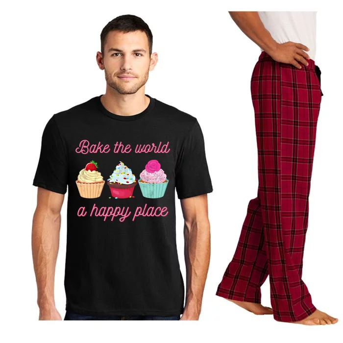 Baking Lovers Funny Bake The World A Better Place Funny Bake Gift Pajama Set