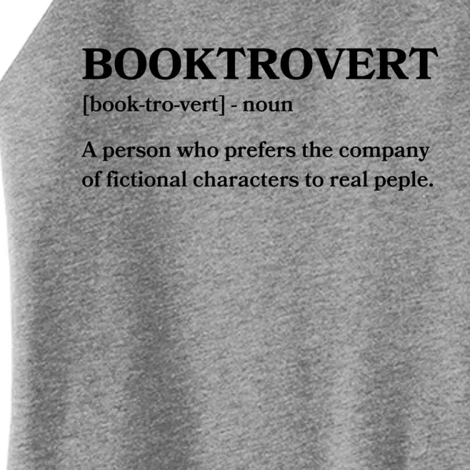 Book Lovers Funny Gift Funny Book Worm Booktrovert Gift Women’s Perfect Tri Rocker Tank