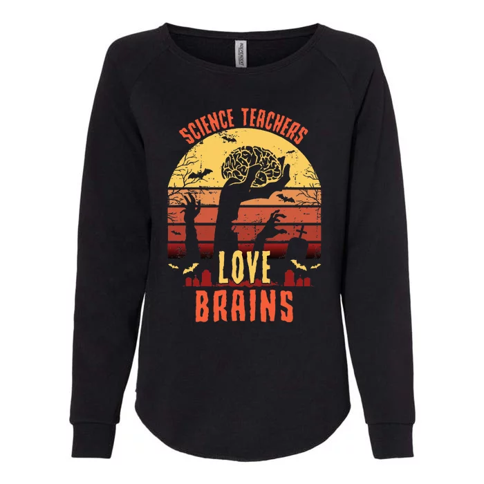 Brains & Laughter Funny Halloween Gifts for Science Teachers Womens California Wash Sweatshirt