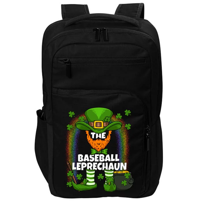 Baseball Leprechaun Family Matching St Patricks Day Party Gift Impact Tech Backpack