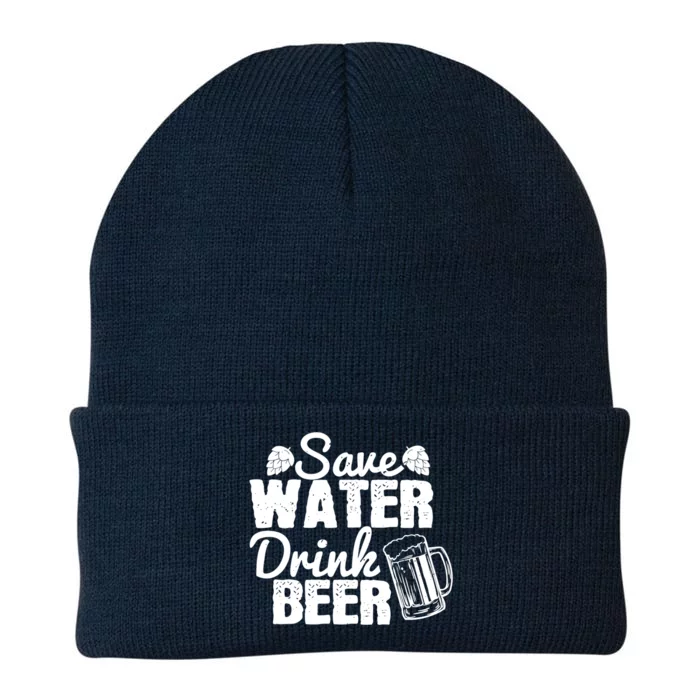 Beer Lover Funny Gift Save Water Beer Great Gift Knit Cap Winter Beanie