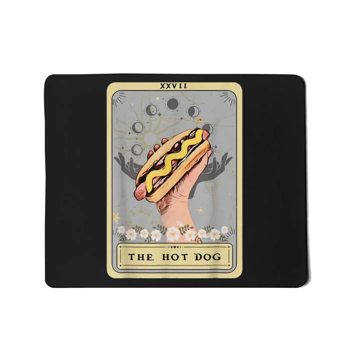 Bun Lover Foodie Food Lover The Hot Dog Tarot Card Mousepad