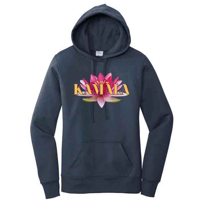 Beautiful Lotus Flower Kamala Harris 2024 Lotus for Potus Women's Pullover Hoodie