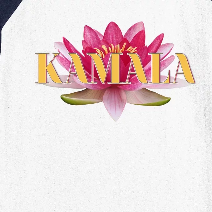 Beautiful Lotus Flower Kamala Harris 2024 Lotus for Potus Baseball Sleeve Shirt