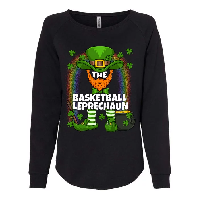 Basketball Leprechaun Family Matching St Patricks Day Party Cool Gift Womens California Wash Sweatshirt