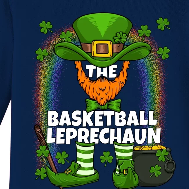 Basketball Leprechaun Family Matching St Patricks Day Party Cool Gift Baby Long Sleeve Bodysuit