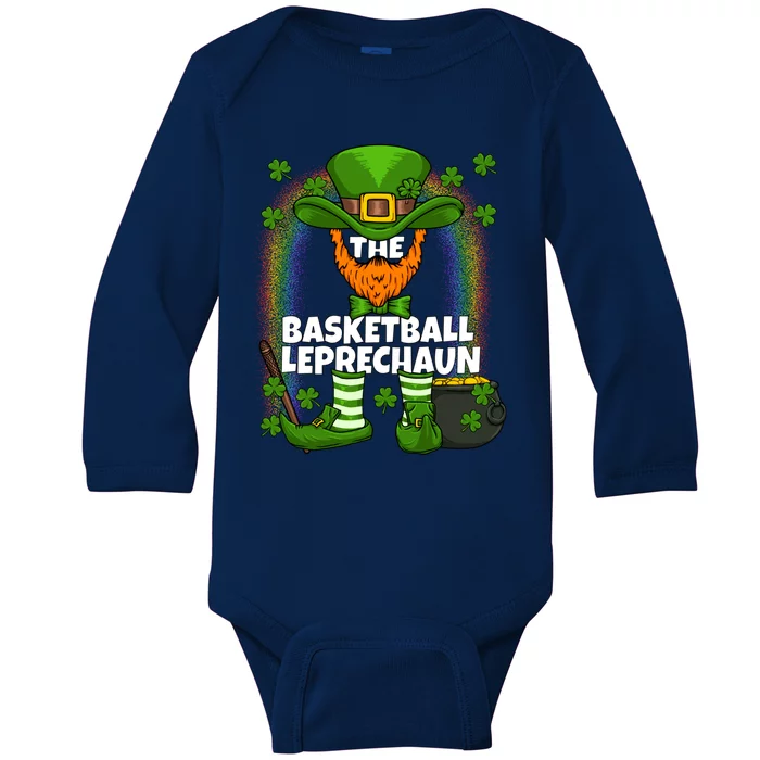 Basketball Leprechaun Family Matching St Patricks Day Party Cool Gift Baby Long Sleeve Bodysuit