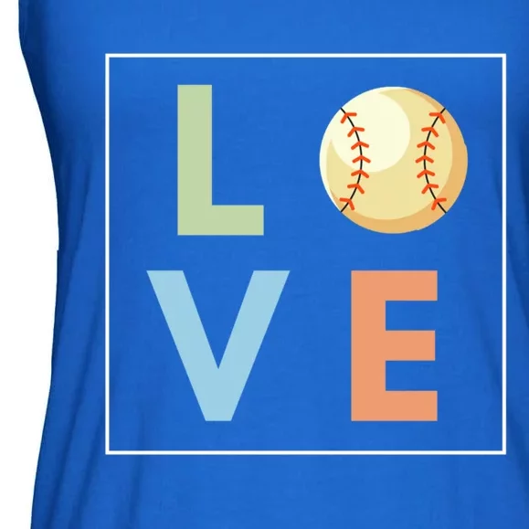 Baseball Love For Baseball Player Cool Gift Ladies Essential Flowy Tank