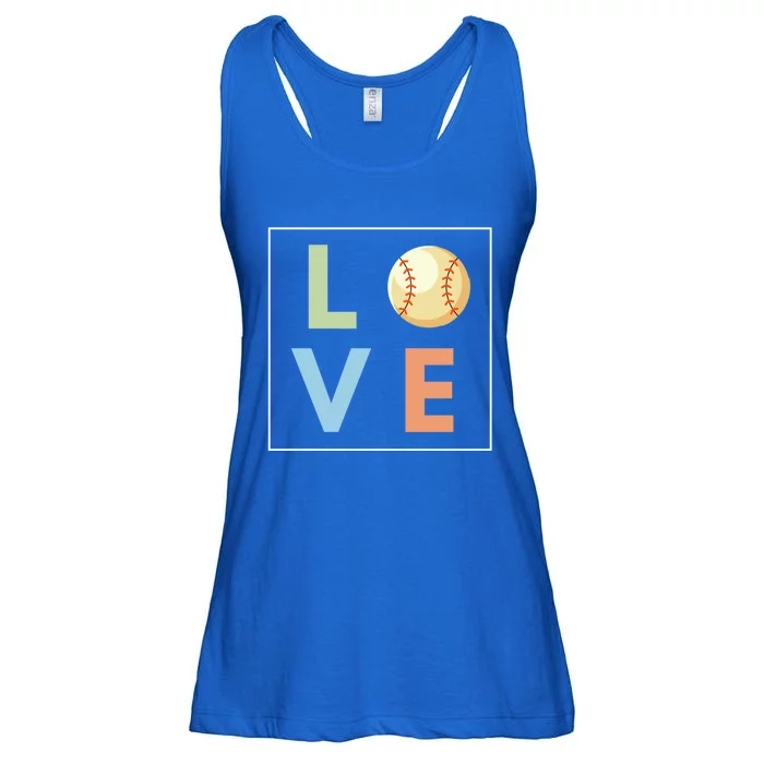 Baseball Love For Baseball Player Cool Gift Ladies Essential Flowy Tank