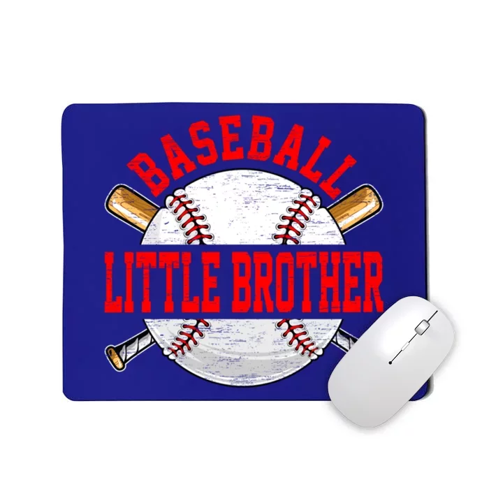 Baseball Lover For Fathers Day Baseball Little Brother Great Gift Mousepad