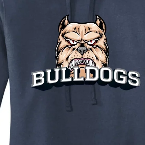 Bulldogs Lovers Fan Animal Wildlife Team Supporter Sports Gift Women's Pullover Hoodie