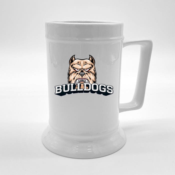 Bulldogs Lovers Fan Animal Wildlife Team Supporter Sports Gift Front & Back Beer Stein