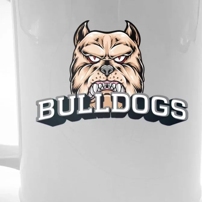 Bulldogs Lovers Fan Animal Wildlife Team Supporter Sports Gift Front & Back Beer Stein