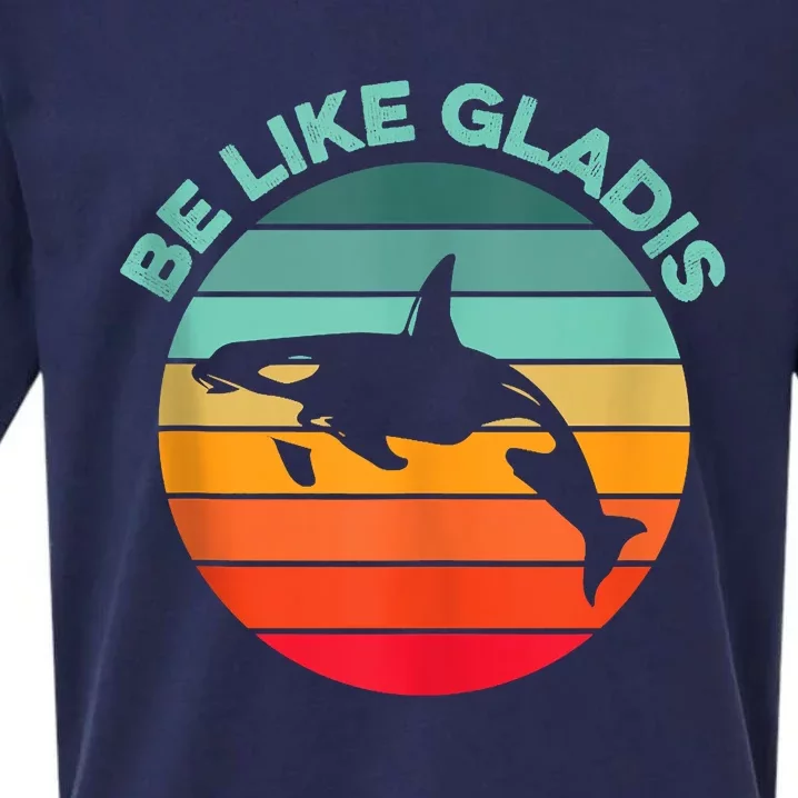 Be Like Gladis Funny Orca Yacht Sinking Whale Viral Meme Fan Sueded Cloud Jersey T-Shirt