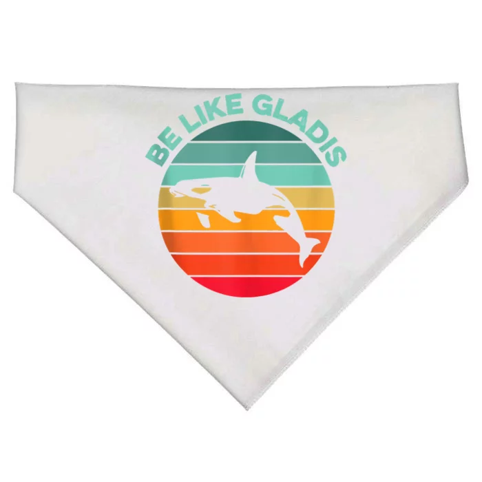 Be Like Gladis Funny Orca Yacht Sinking Whale Viral Meme Fan USA-Made Doggie Bandana