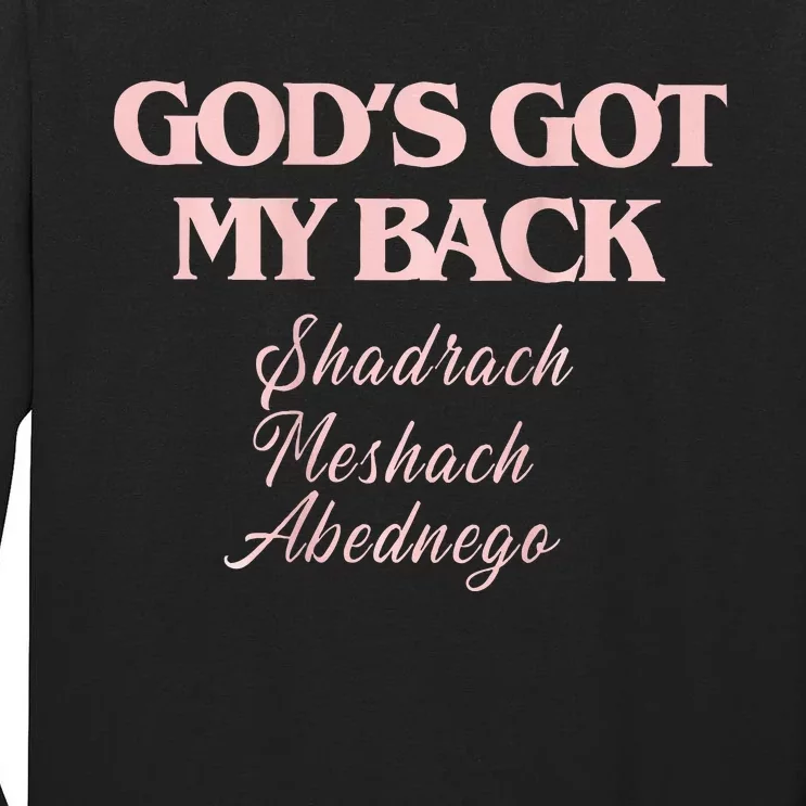 Brandon L.A.K.E Gods Got My Back Tall Long Sleeve T-Shirt