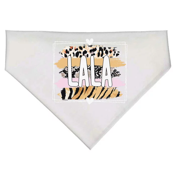 Best Lala Grandmother Appreciation Lala GrandmaGift USA-Made Doggie Bandana