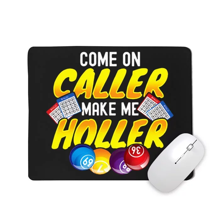 Bingo Lottery Game Lucky Players Mousepad