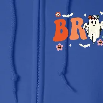 Bride Lets Go Ghouls Ghost Halloween Spooky Bachelorette Full Zip Hoodie