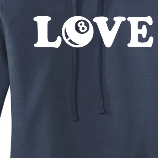 Billiards Love Gift Women's Pullover Hoodie