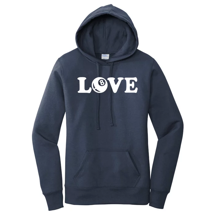 Billiards Love Gift Women's Pullover Hoodie