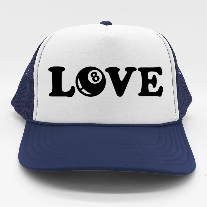 Billiards Love Gift Trucker Hat