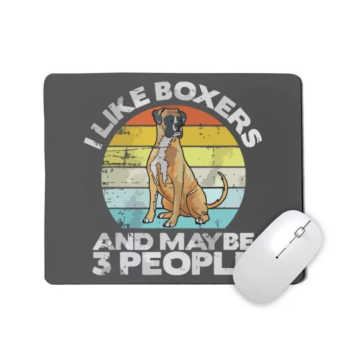 Boxer Lover Gift Retro Boxer Boxer Mousepad