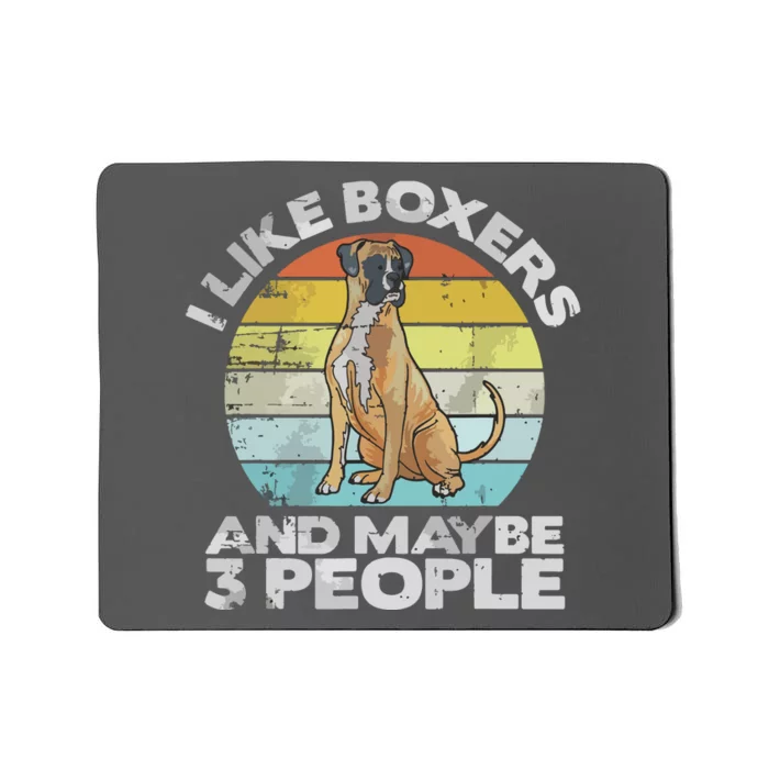 Boxer Lover Gift Retro Boxer Boxer Mousepad