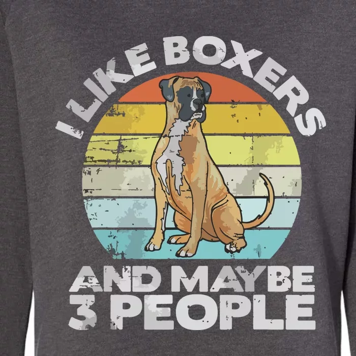 Boxer Lover Gift Retro Boxer Boxer Womens California Wash Sweatshirt