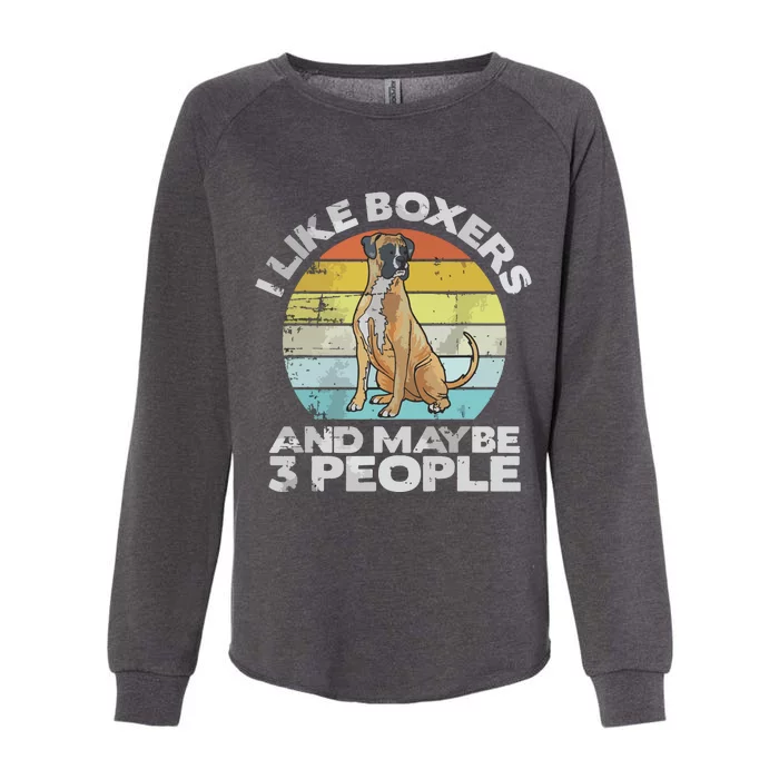 Boxer Lover Gift Retro Boxer Boxer Womens California Wash Sweatshirt