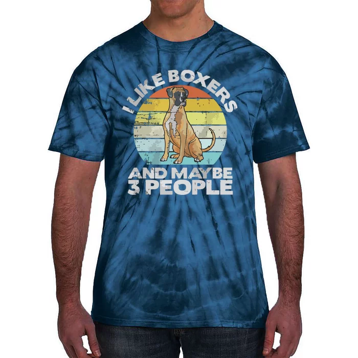 Boxer Lover Gift Retro Boxer Boxer Tie-Dye T-Shirt