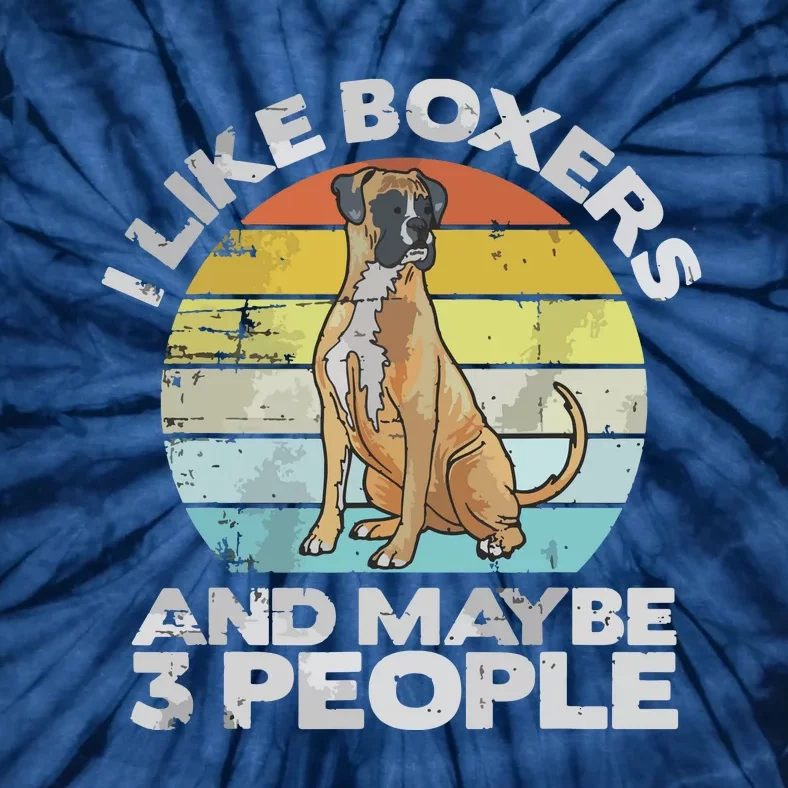 Boxer Lover Gift Retro Boxer Boxer Tie-Dye T-Shirt