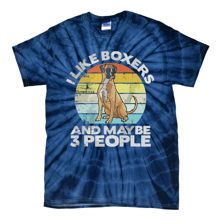 Boxer Lover Gift Retro Boxer Boxer Tie-Dye T-Shirt