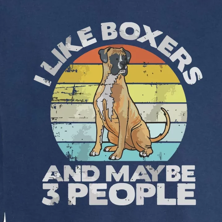 Boxer Lover Gift Retro Boxer Boxer Garment-Dyed Sweatshirt