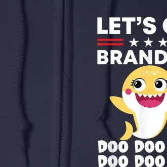 Babby Let's Go Brandon Doo Doo Doo Shark Full Zip Hoodie