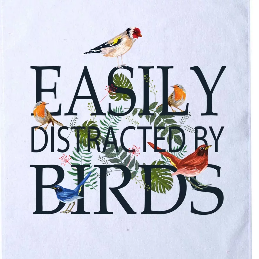 Bird Lovers Gifts For Women Men Gift Easily Distracted By Birds Gift Platinum Collection Golf Towel