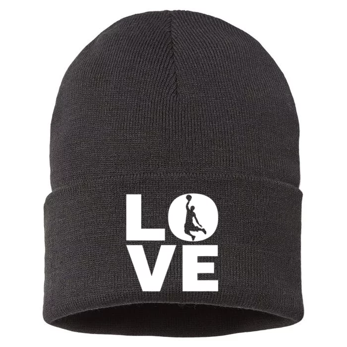 Basketball Lover Gift For Basketball Players & Basketballers Sustainable Knit Beanie