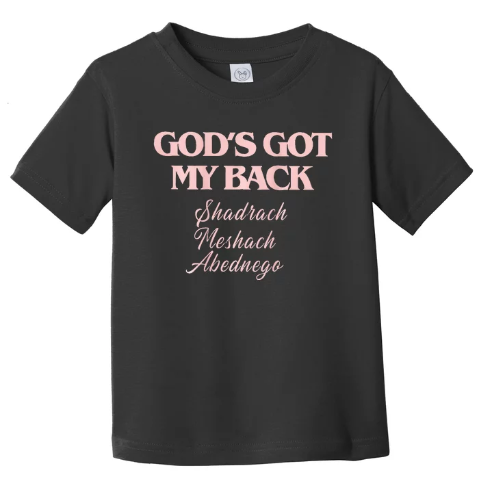 B.R.A.N.D.O.N L.A.K.E Gods Got My Back Toddler T-Shirt