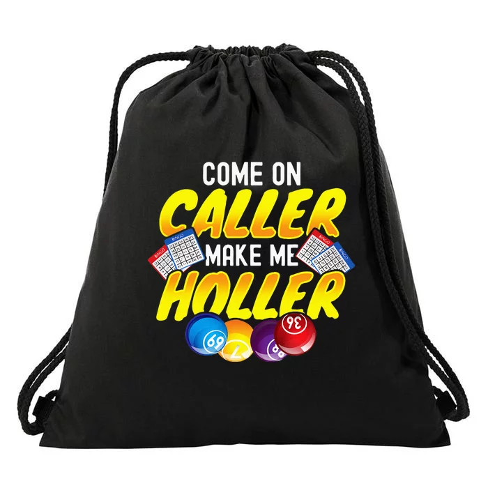 Bingo Lottery Game Lucky Players Drawstring Bag