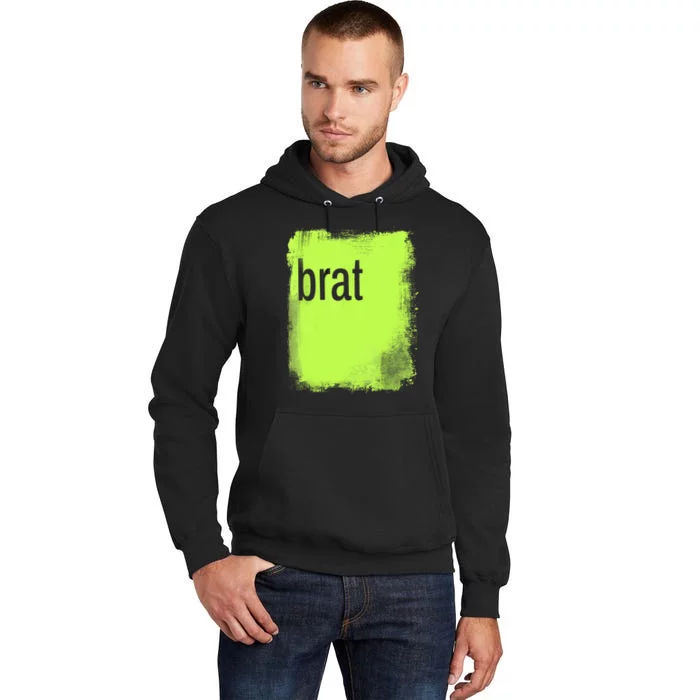 Brat Lime Green Trendy Grunge Design Apparel By Gu Tall Hoodie