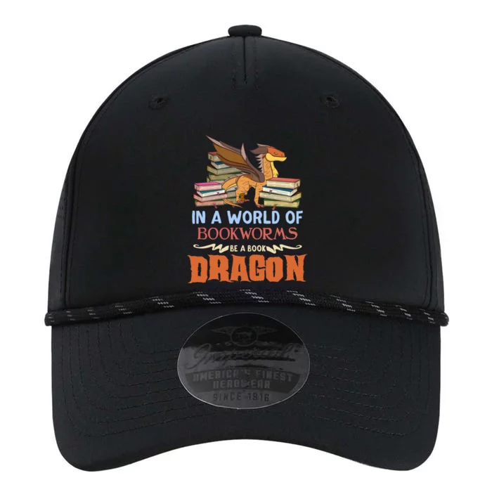 Book Lover Gift In A World Of Bookworms Be A Book Dragon Gift Performance The Dyno Cap