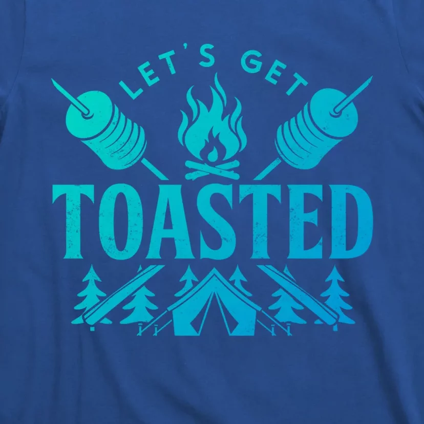 Bonfire Lets Get Toasted Friend Vacation Float Trip Graphic Gift T-Shirt