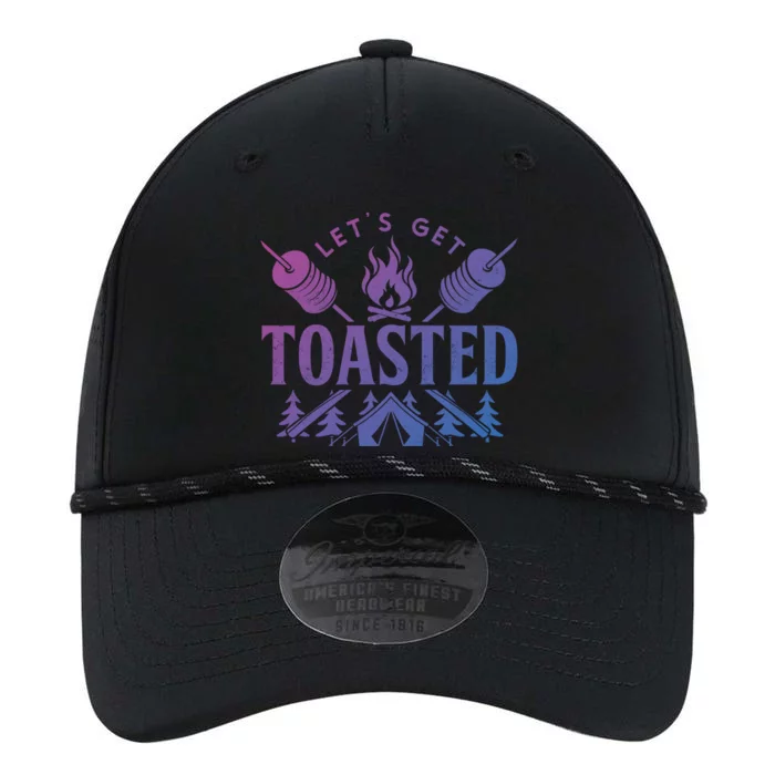 Bonfire Lets Get Toasted Friend Vacation Float Trip Graphic Gift Performance The Dyno Cap